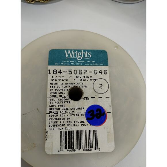 Lot of Craft 13 Lace Ribbon Trim Spools for Crafting Sewing Junk Journal Etc - Picture 3 of 15